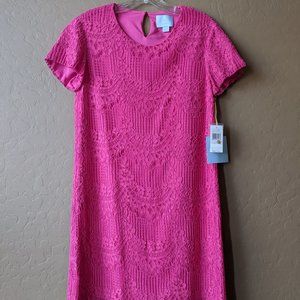 Hot pink lace dress - CeCe by Cynthia Steffe